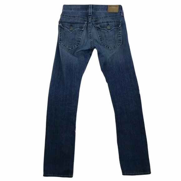 True Religion Men Ricky Straight Relaxed Sz 28 Q7